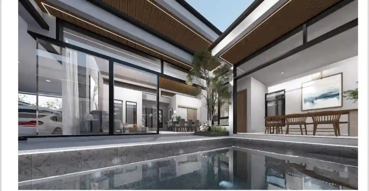 To'Summer Villa exterior pool and terrace, private garden south Phuket villa
