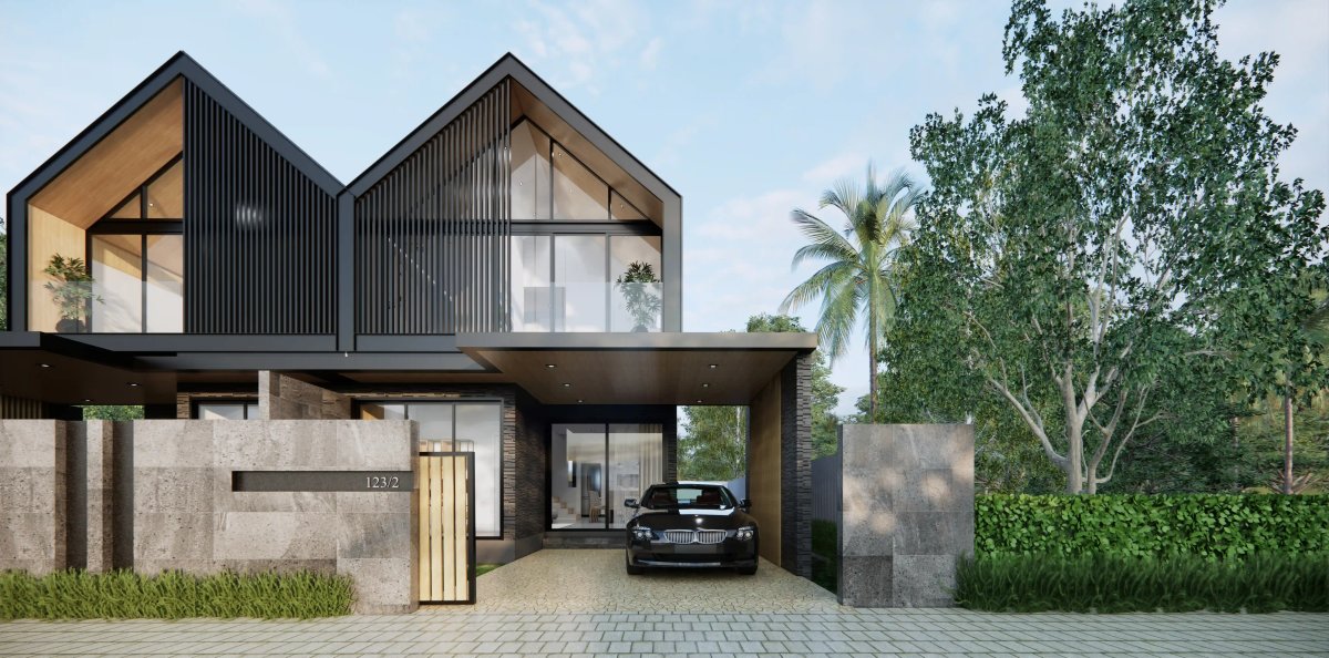 College Villas Phase II, exterior view