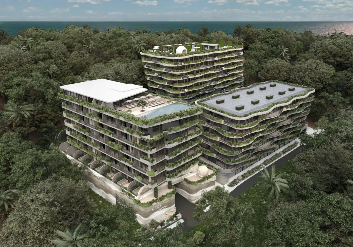 Sunny Moon condominium overview, exterior view