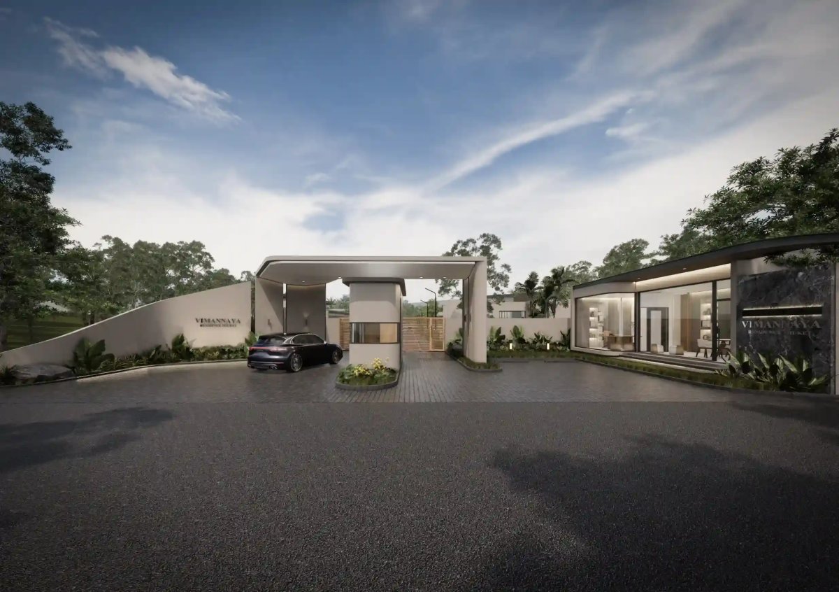 Vimannaya Residence exterior, pool villa with tropical gardens