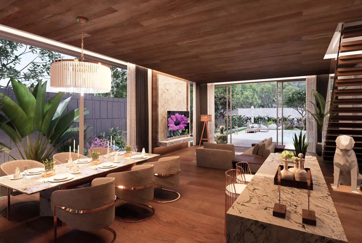Tropical Heights Villas interior living room