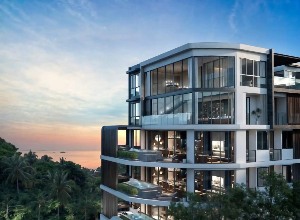 The Petit Tycoon: boutique low-rise condominium near Surin Beach Phuket, exterior view