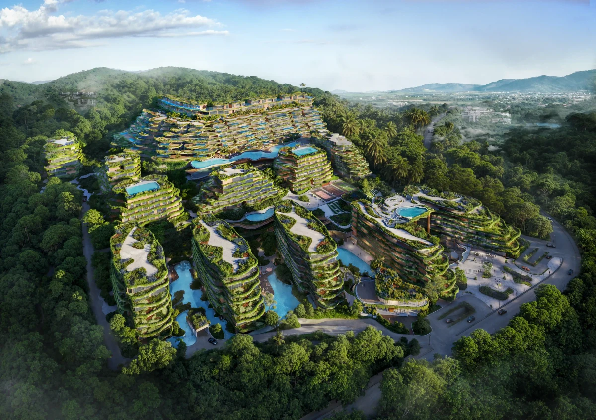 Layan Phuket — modern Mediterranean villa estate with pool and tropical landscaping