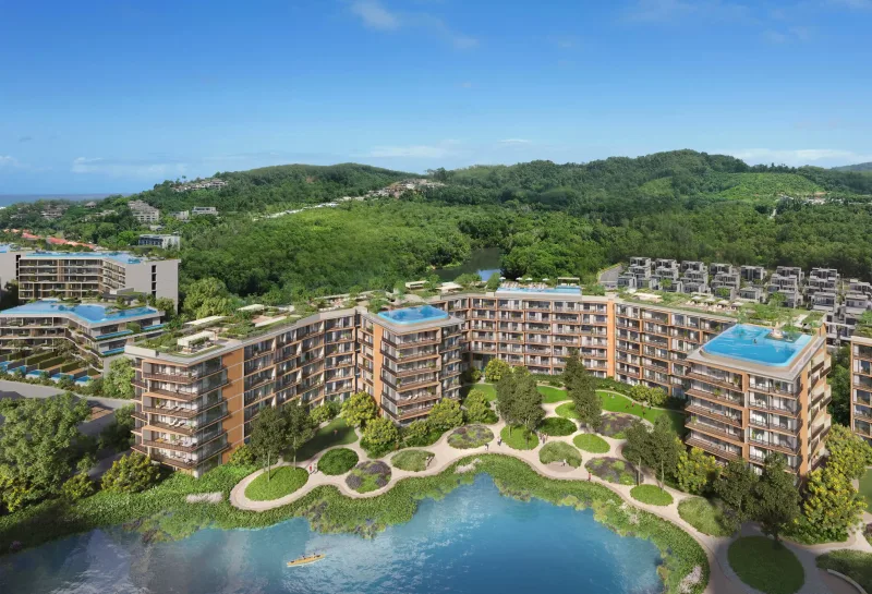 Skypark Elara exterior building view, Laguna Phuket