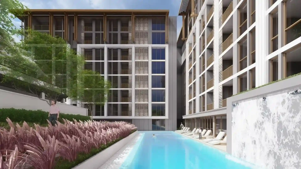 The Ozone Condominium facilities and common areas, exterior view