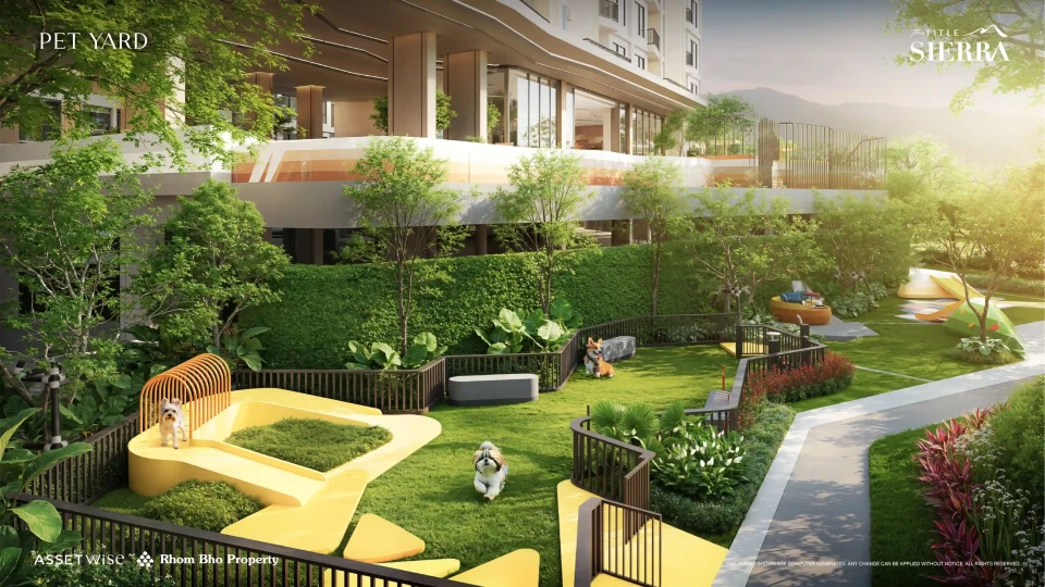 Residents’ lounge or pool deck, designer interior