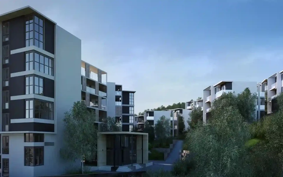 Utopia Dream exterior third view, surrounding Karon context