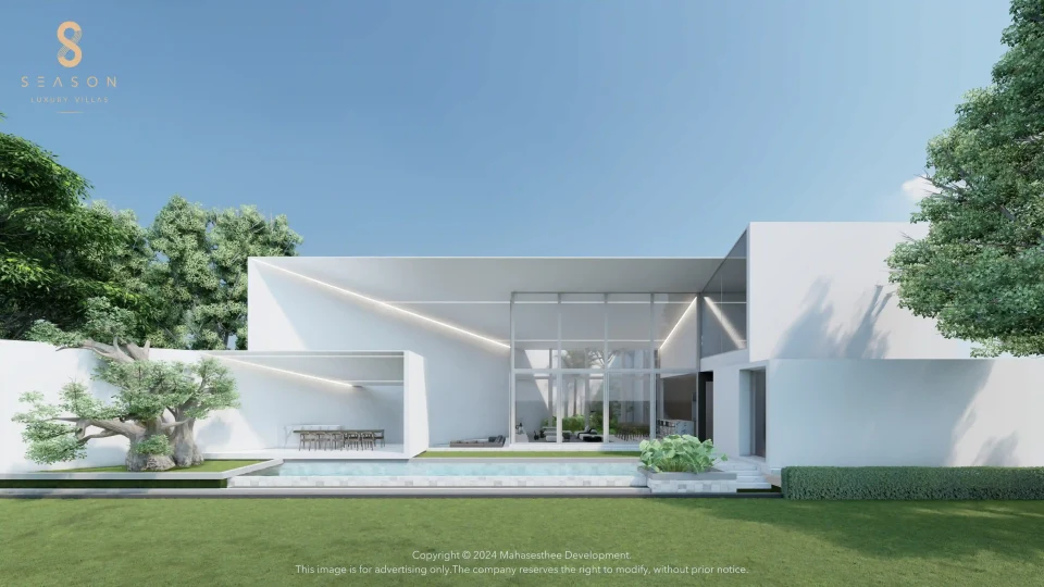 Cloud by Season Luxury Villas, exterior of 5BR pool villa in Cherng Talay