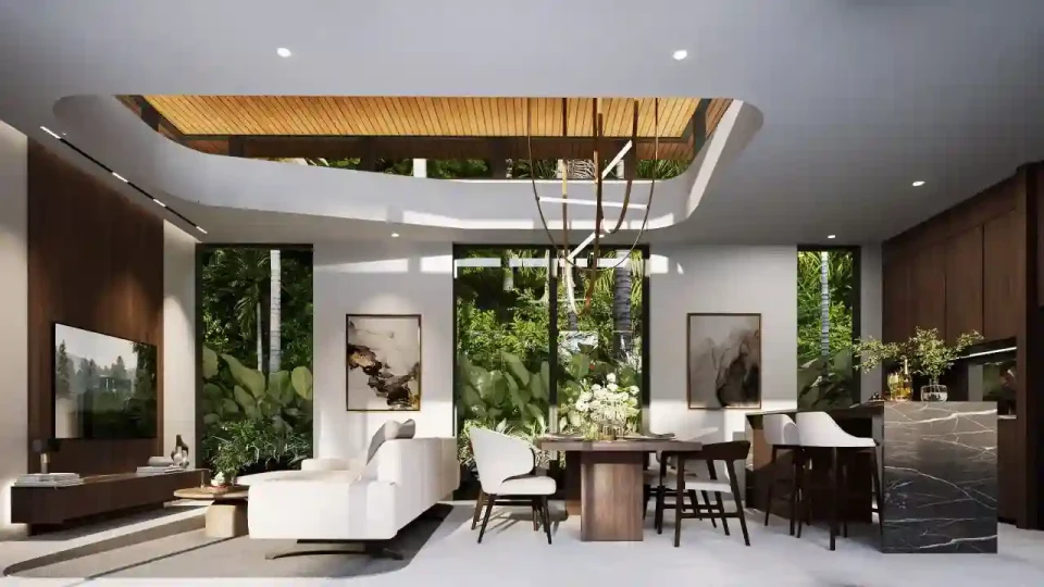 Aileen Villas Phase 6 private pool villa interior living space