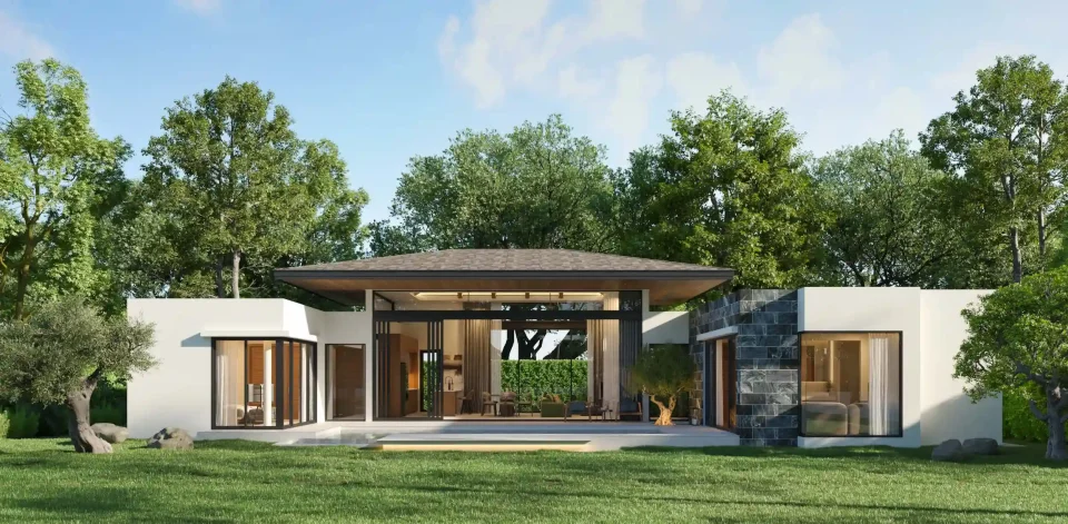 Botanica Pru Jampa, exterior view of pool villa