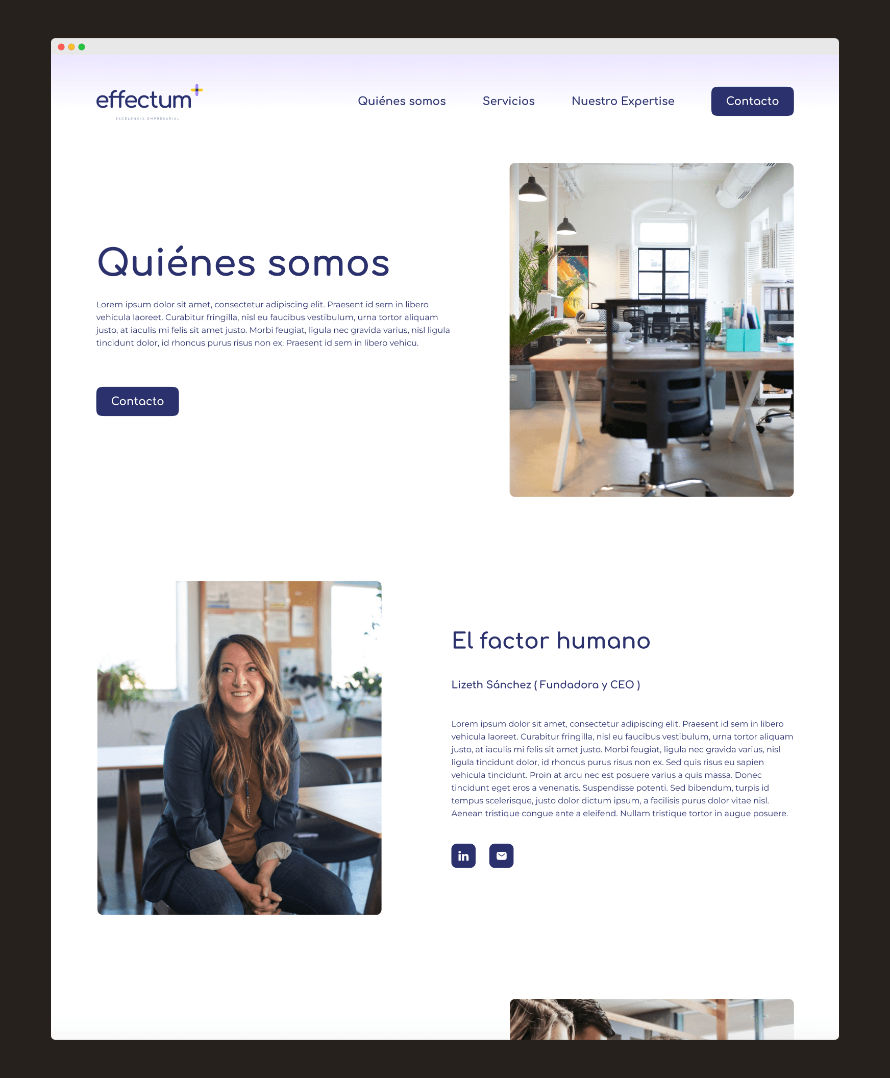 Imagen distribución de contenido de un diseño web