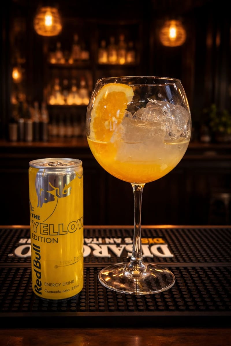 1 Tropical Gin + 1 Red Bull Yellow