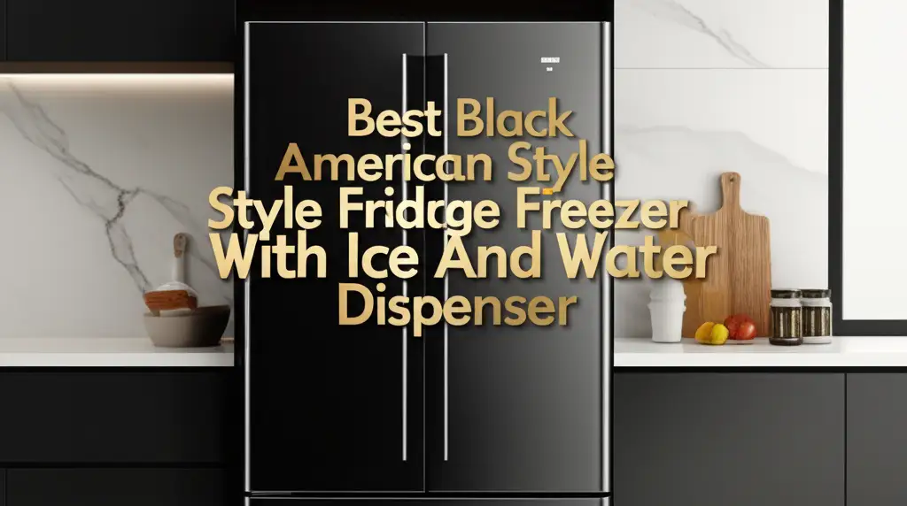 Best Black American Style Fridge Freezer With Ice And Water Dispenser