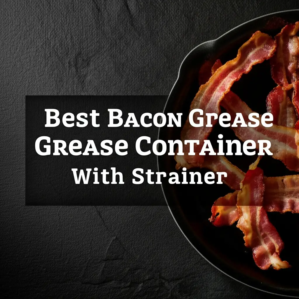 Tired of messy grease disposal? We tested dozens of options to find the best bacon grease container with strainer for your kitchen. Save money and flavor your food like a pro with our top picks.