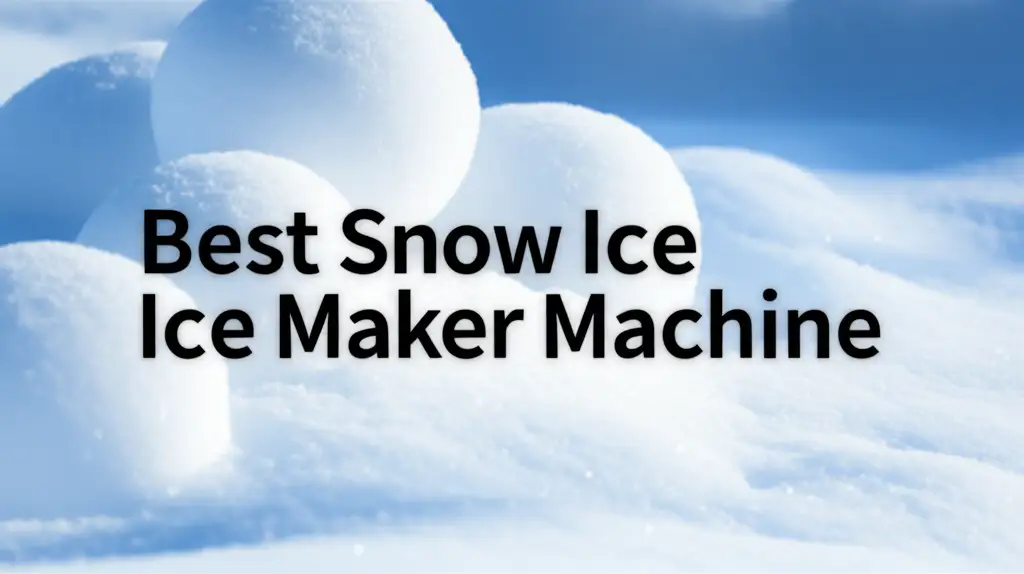 9 Best Snow Ice Maker Machine of 2026
