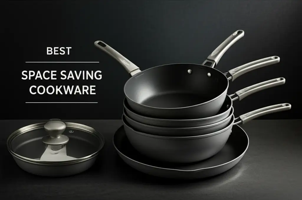 Struggling with cluttered kitchen cabinets? We researched and tested top options to find the best space saving cookware for you. Get stackable sets that save space while delivering excellent performance and durability.
