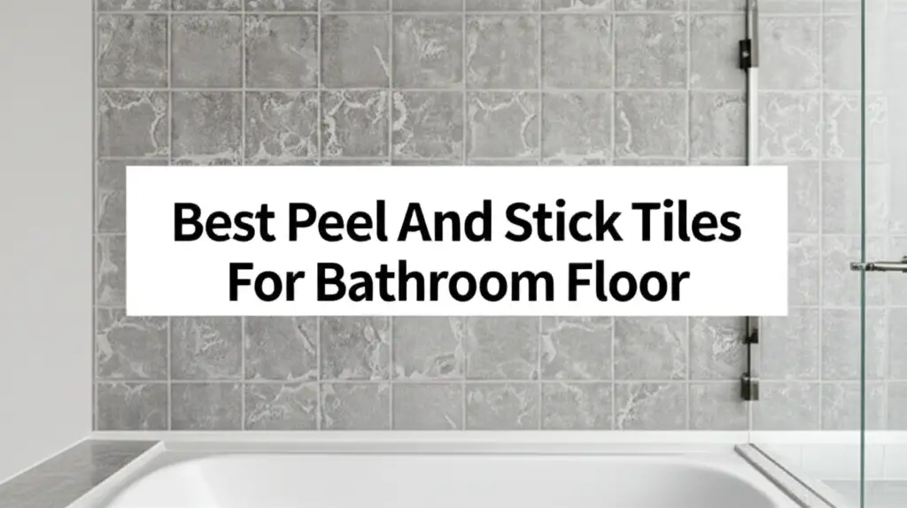 Can you renovate your bathroom on a budget? We reviewed the best peel and stick tiles for bathroom floor to give you professional results at home.