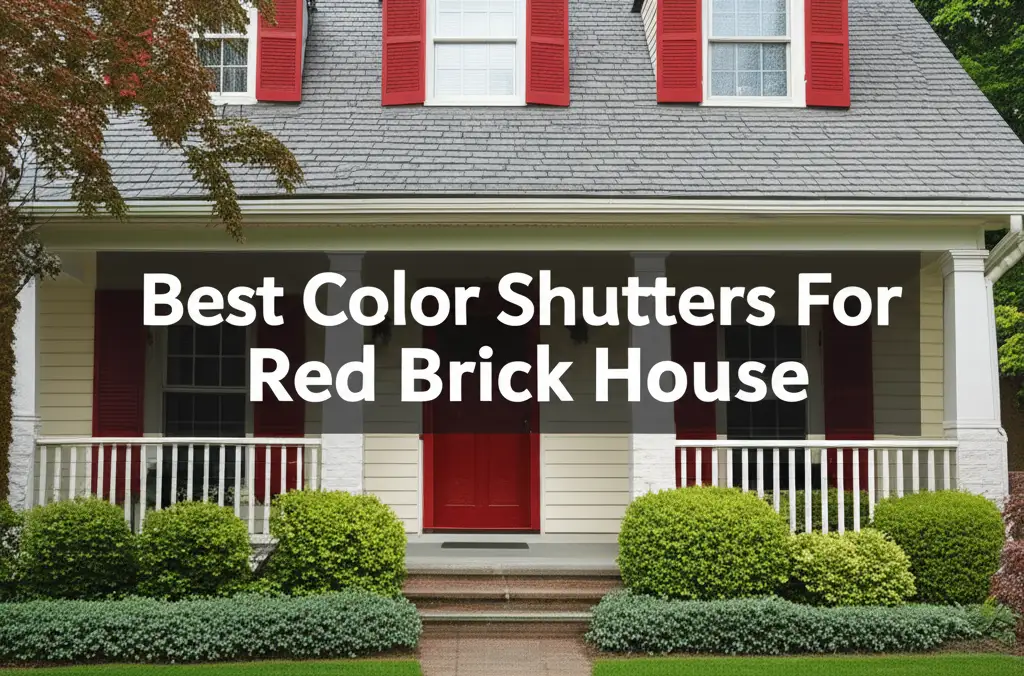 Best Color Shutters For Red Brick House