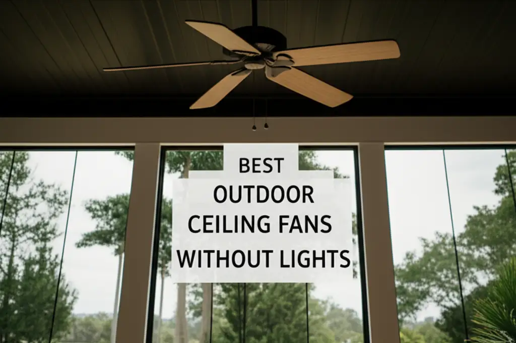 Best Outdoor Ceiling Fans Without Lights for 2026