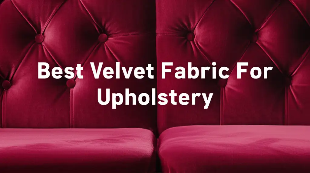 9 Best Velvet Fabric For Upholstery for a Luxurious Home