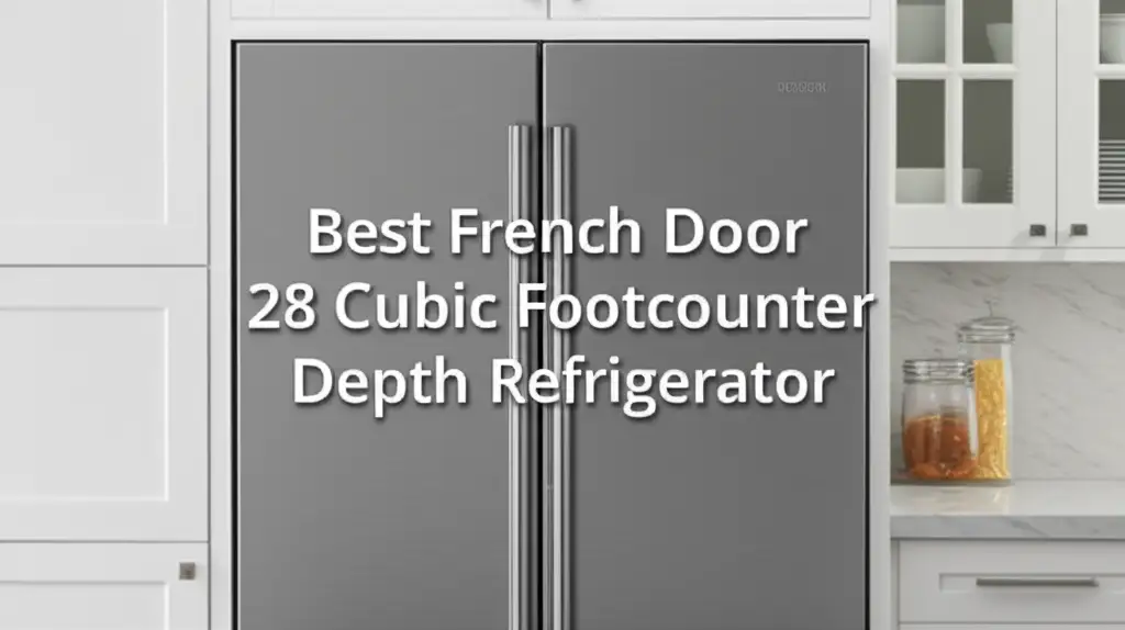 Best French Door 28 Cubic Footcounter Depth Refrigerator