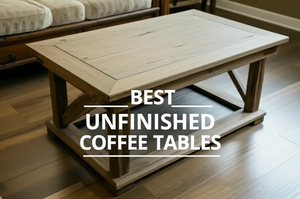 9 Best Unfinished Coffee Tables of 2026