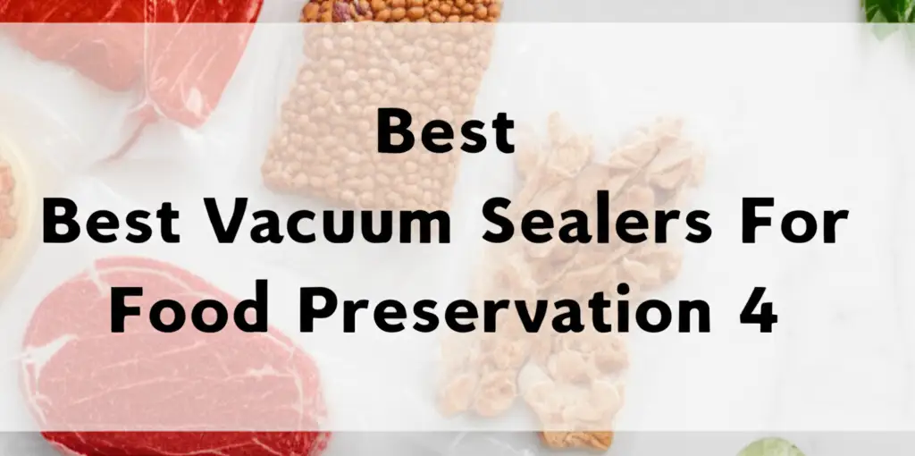 Best Vacuum Sealers For Food Preservation 4