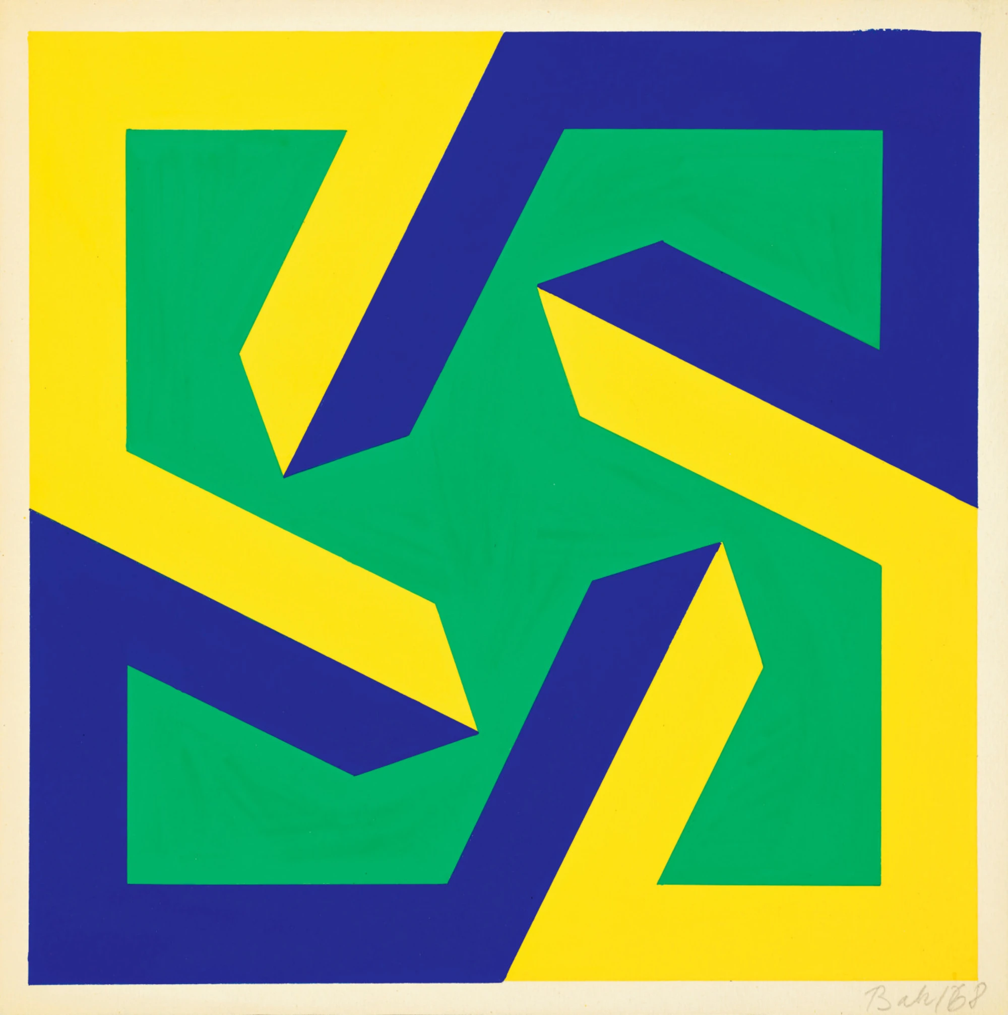 Bak Imre - Kék-sárga formák