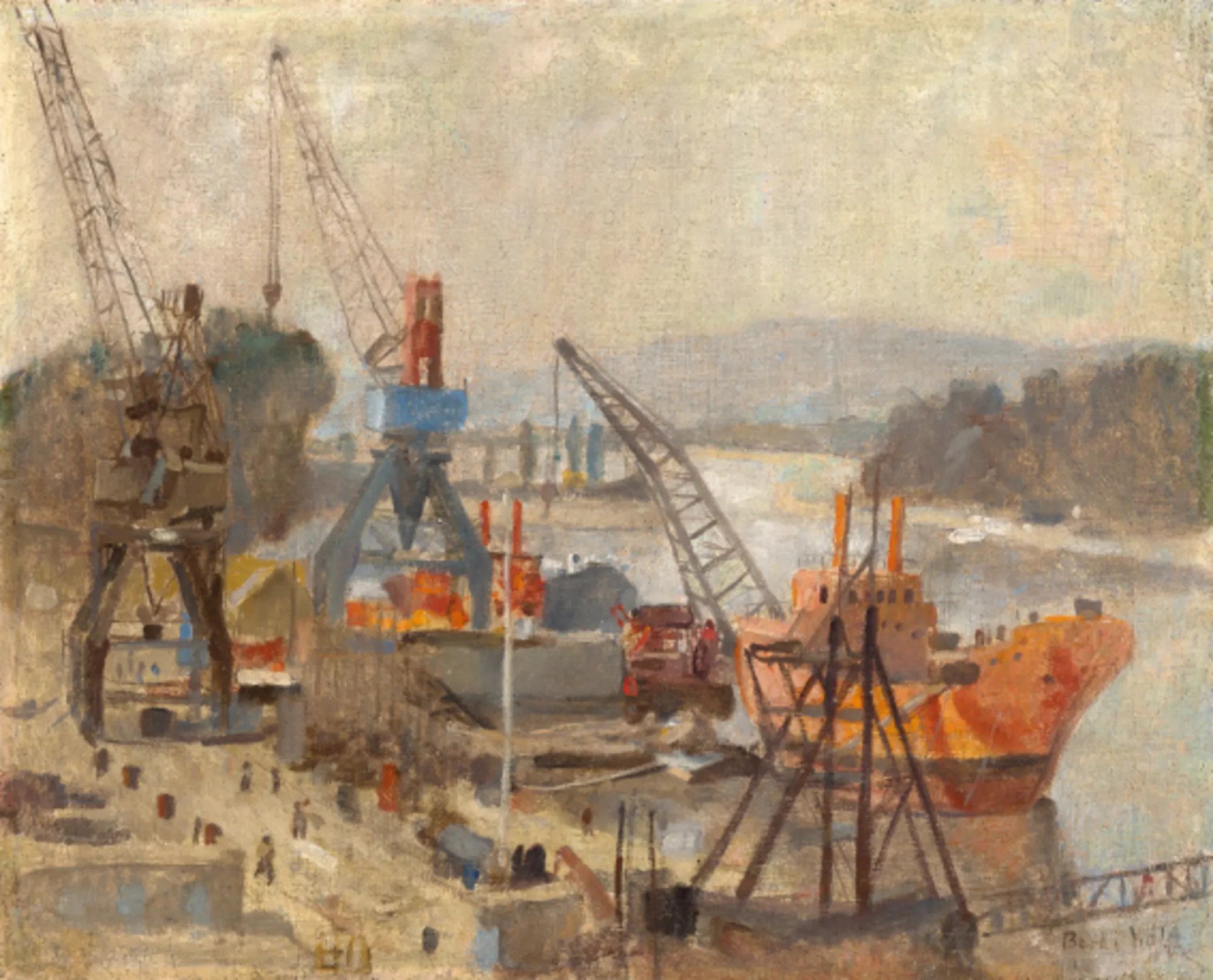 Berki Viola - A budapesti hajógyár sziluettje