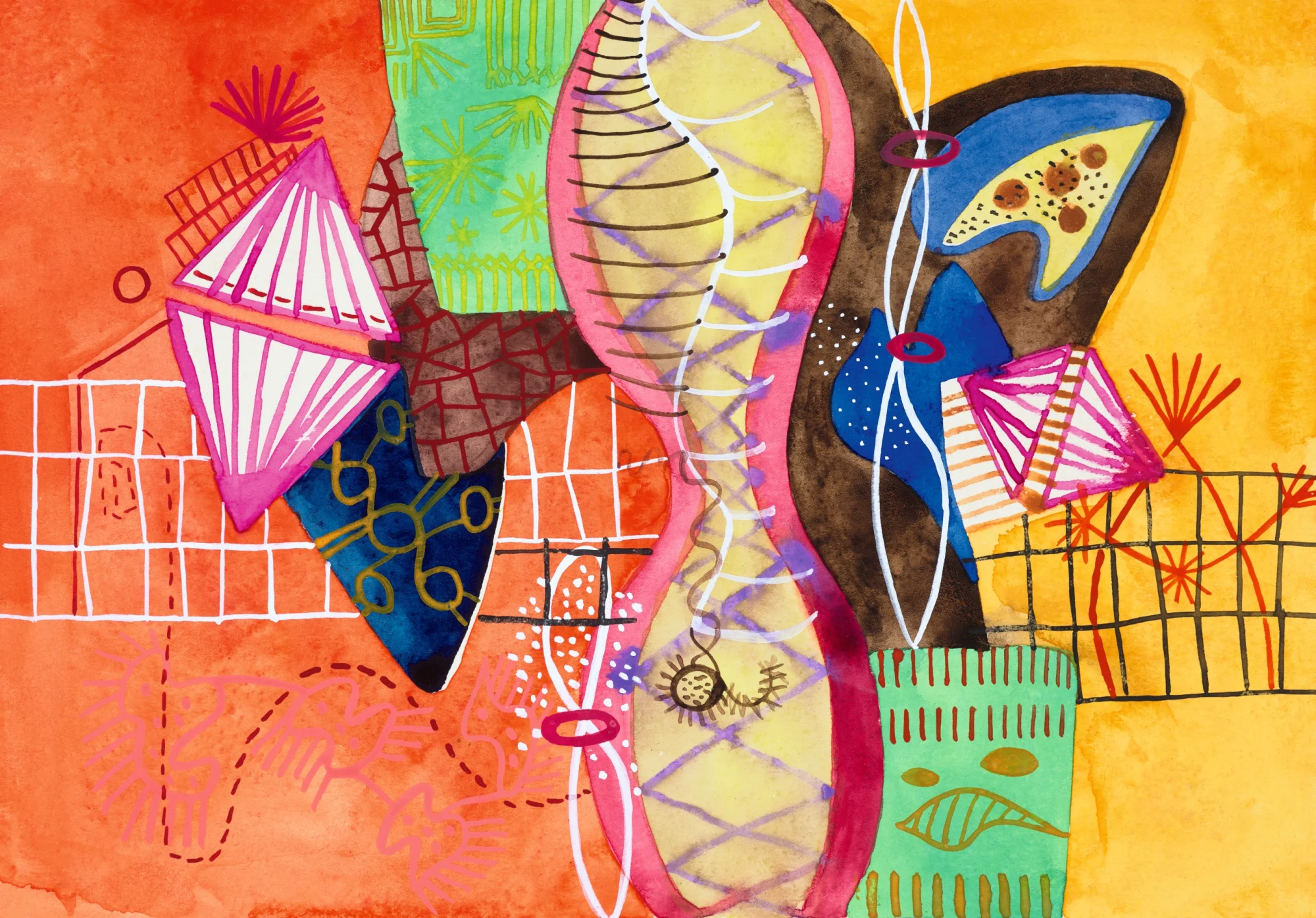 Marosán Gyula - Absztrakt kompozíció