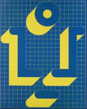 Bak Imre - Kék-sárga kompozíció (, 1977)