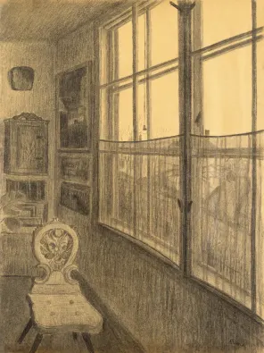 Czimra Gyula - Czimra Gyula műterme (, 1960 körül)