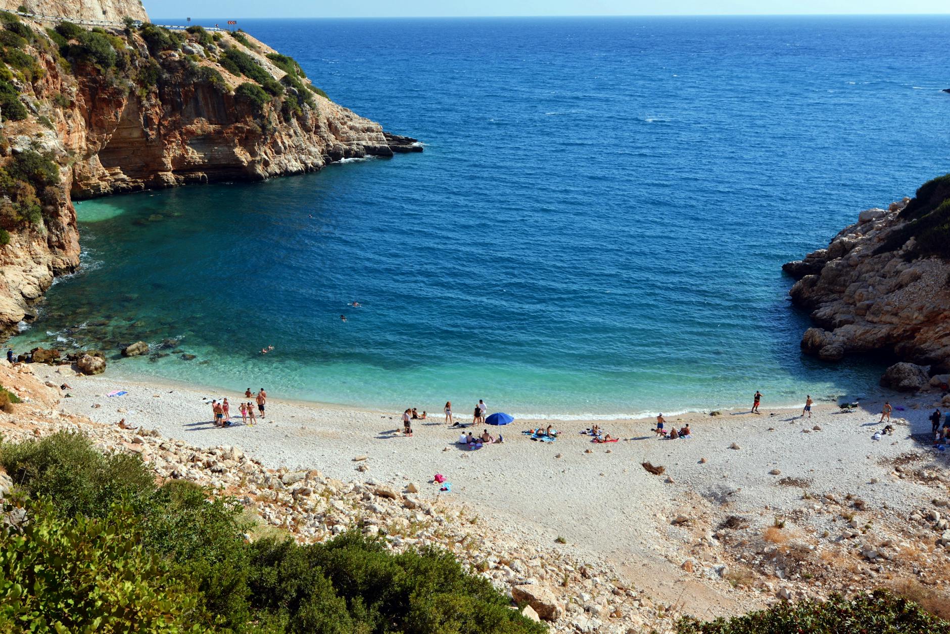 Explore the beautiful, secluded beach in Finike, Antalya, Türkiye. Perfect for summer fun.