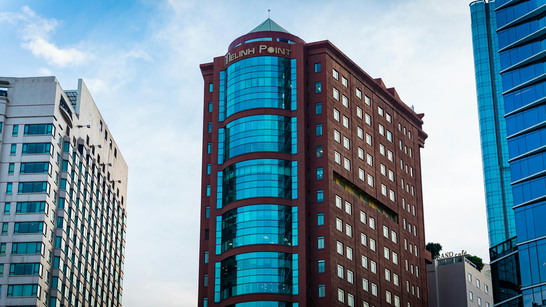 Contemporary skyscrapers in Ho Chi Minh City showcasing urban architectural design.