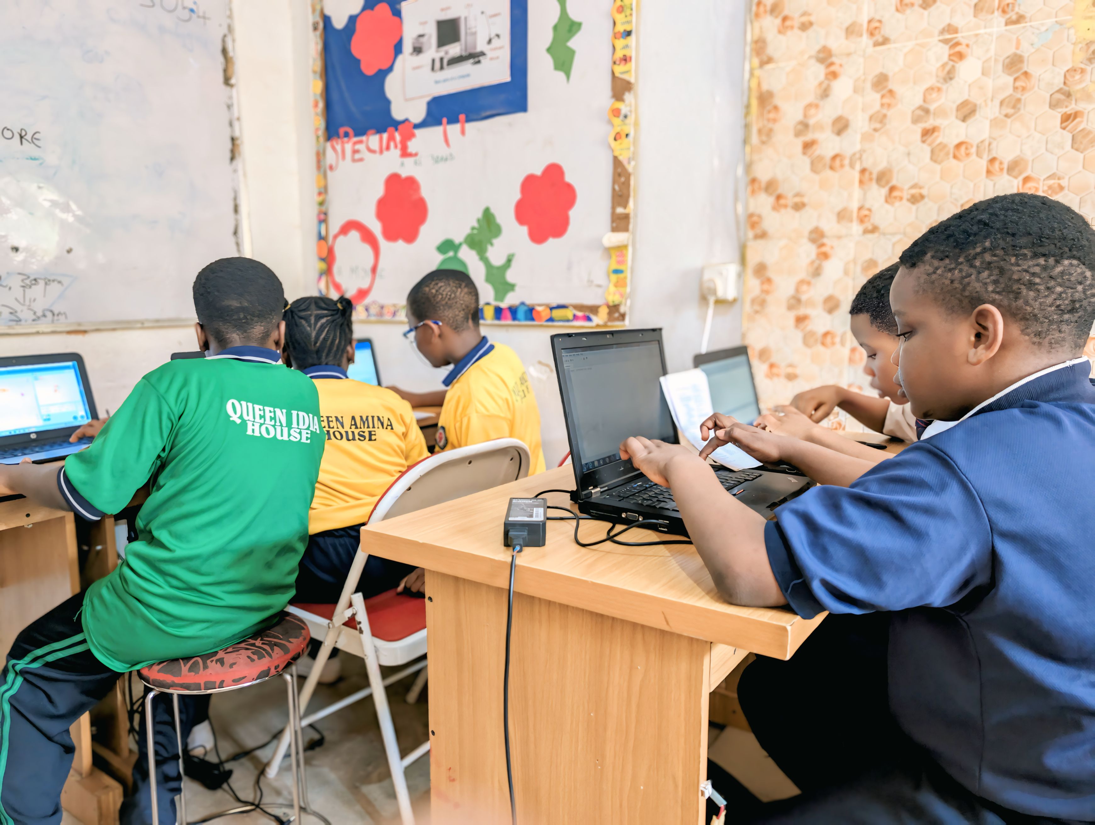 Nigerian Children Learning STEM and Coding at Rillcod Academy