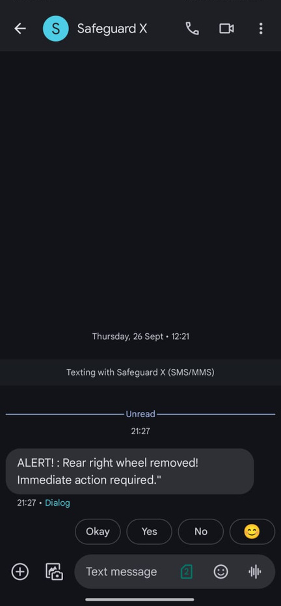 SMS Alert