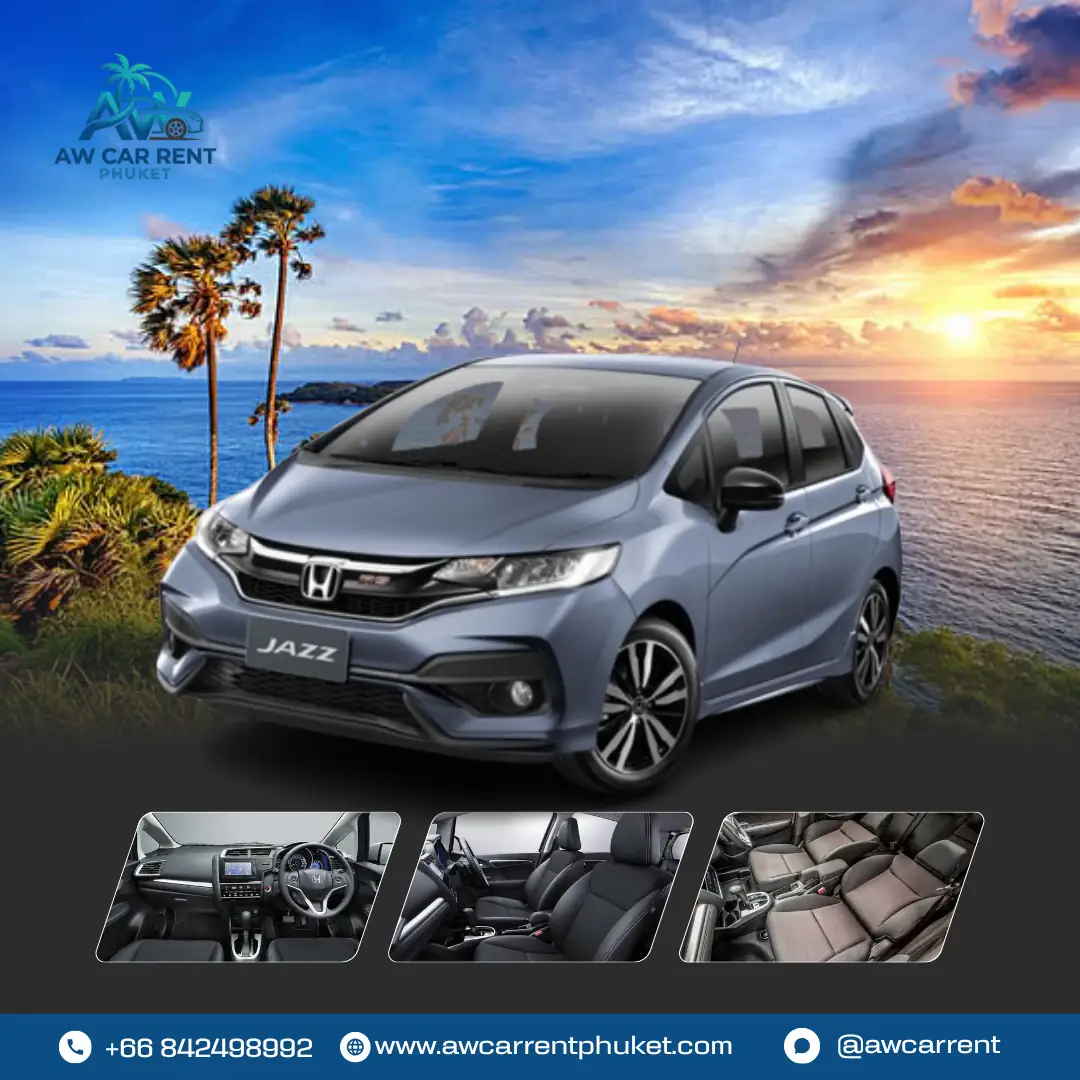 เช่ารถ HONDA JAZZ ภูเก็ต พับเบาะได้กว้าง