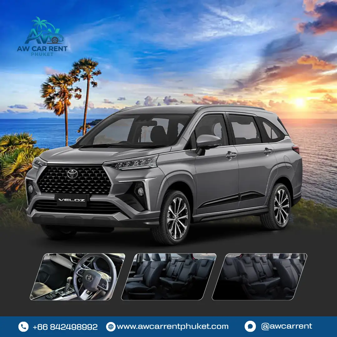 เช่ารถ TOYOTA VELOZ ภูเก็ต รถครอบครัว 7 ที่นั่ง