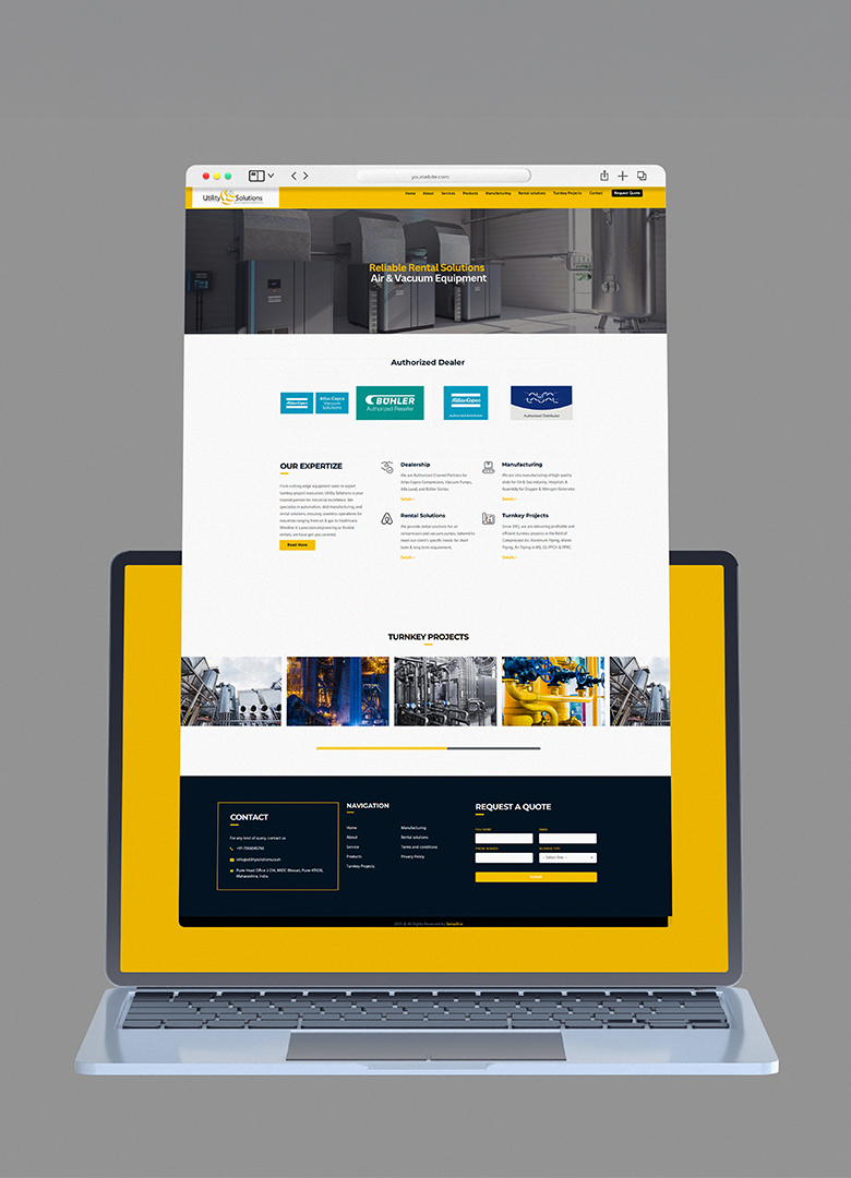 Utility Solution Website