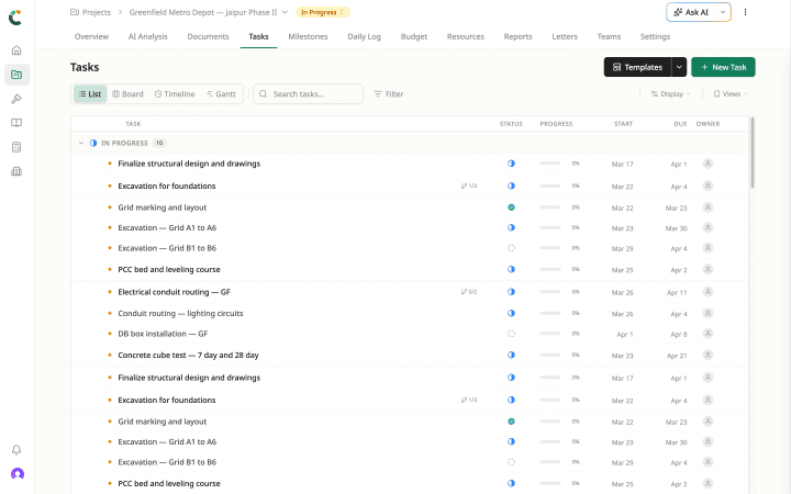 Civil Brain AI panel answering a contract clause question with document citations