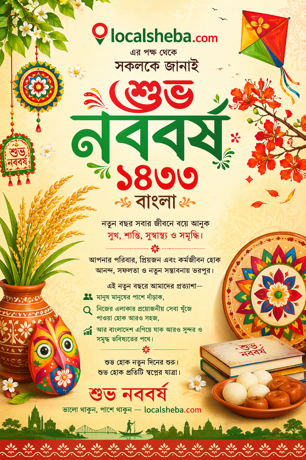 শুভ নববর্ষ ১৪৩৩ 🌸