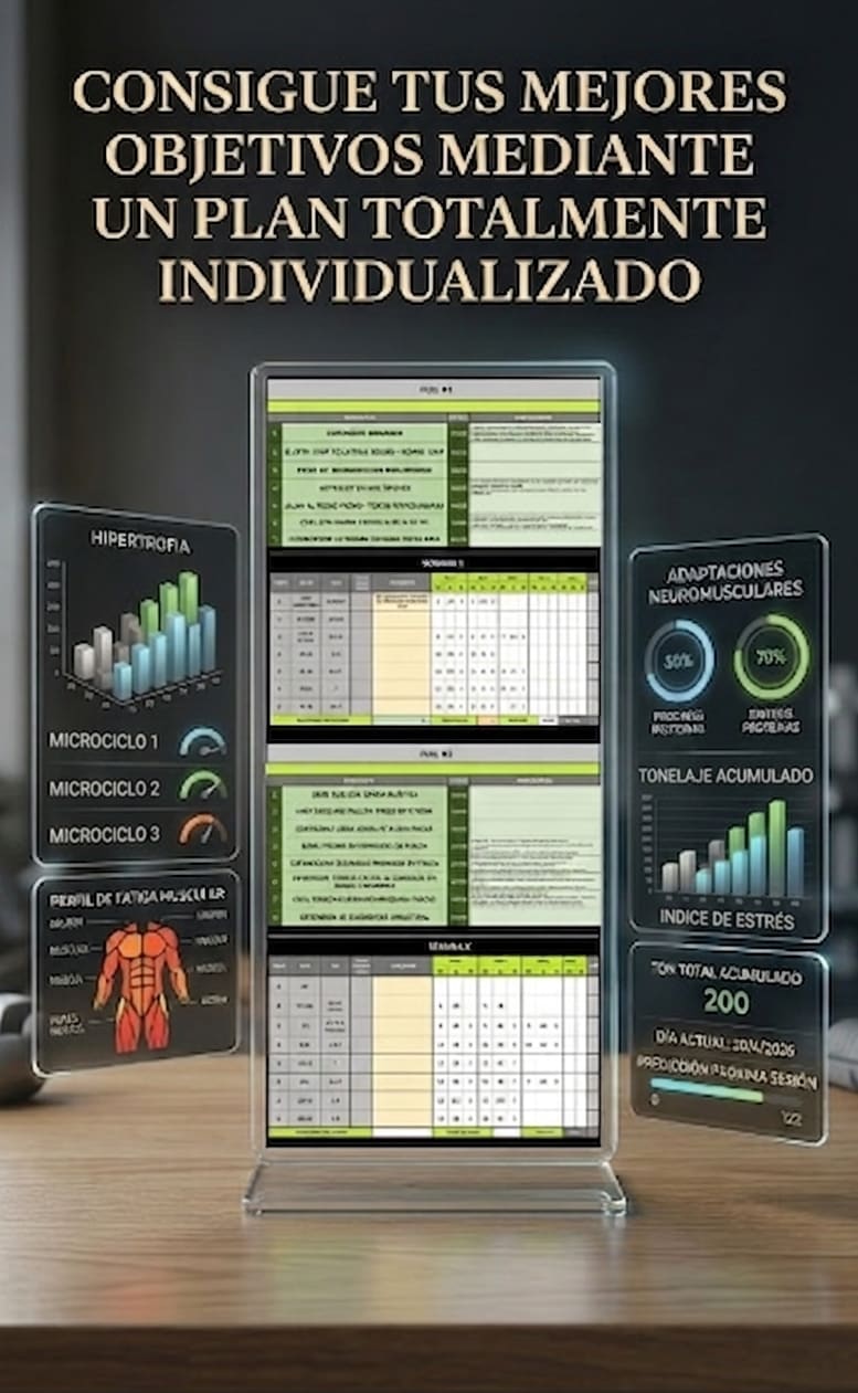Pantalla de entrenamiento de la app