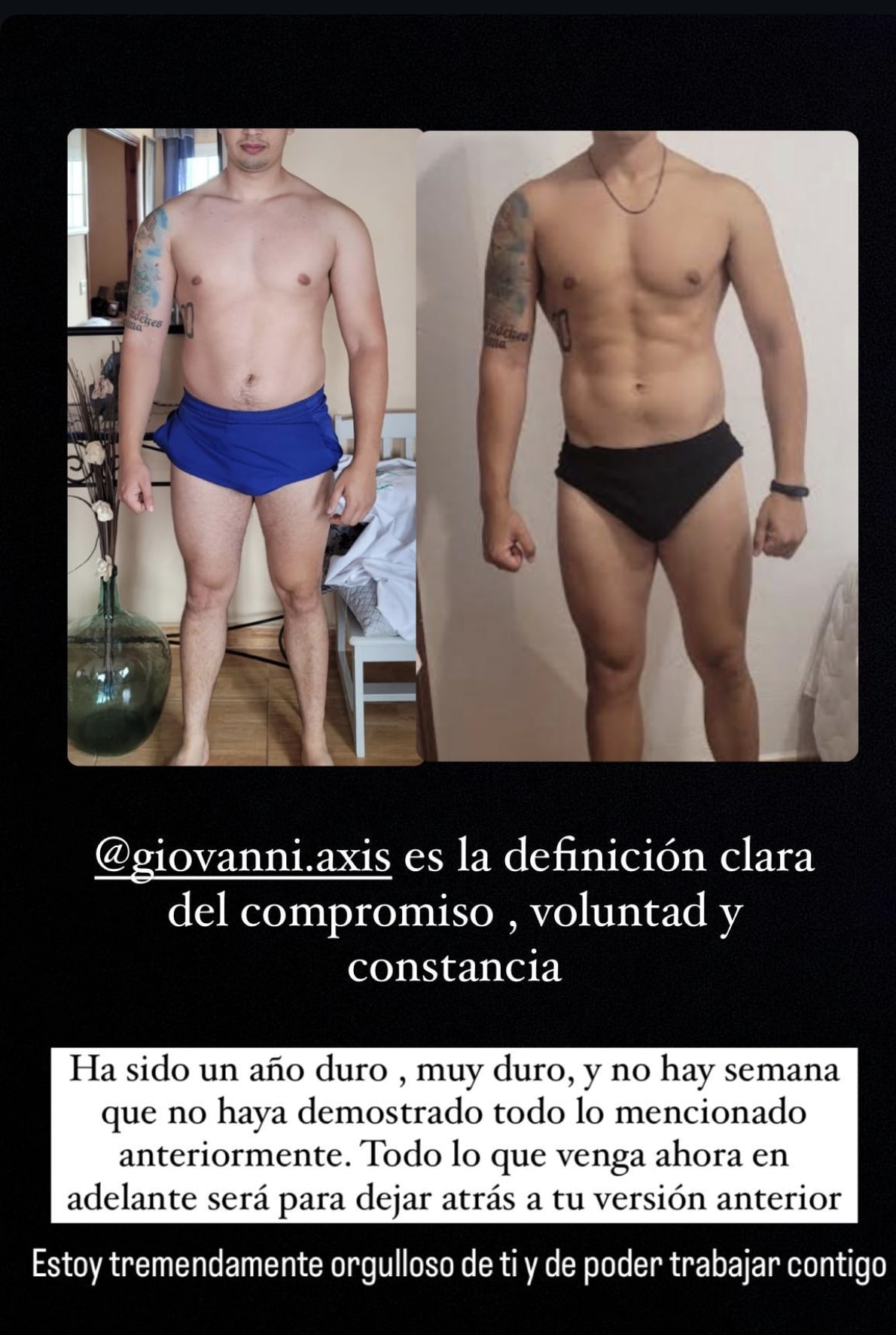 Transformación de cliente de Alex Trainer Team