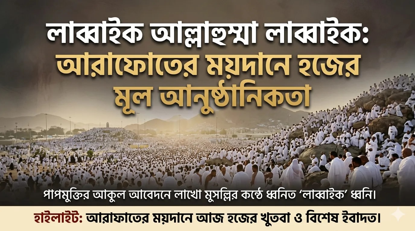 লাখো কণ্ঠে ‘লাব্বাইক’, আরাফাতের ময়দানে আজ হজের মূল আনুষ্ঠানিকতা লাখো কণ্ঠে ‘লাব্বাইক’, আরাফাতের ময়দানে আজ হজের মূল আনুষ্ঠানিকতা