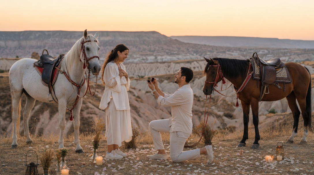 Kapadokya'da At Safari ile Romantik Evlilik Teklifi Rehberi