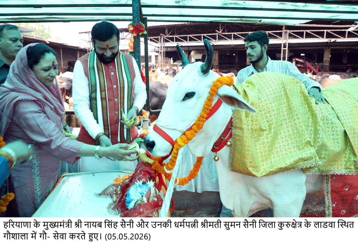 प्रदेश को बेसहारा गौवंश से मुक्त करना है सरकार की प्राथमिकता : नायब सिंह सैनी Haryana cow sanctuary Nain Panipat and Dhandhur Hisar gaushala project
