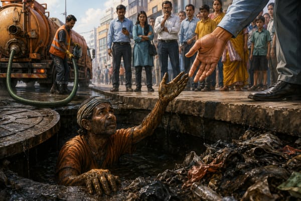 आज के दौर में भी गटर में उतरती इंसानियत ?