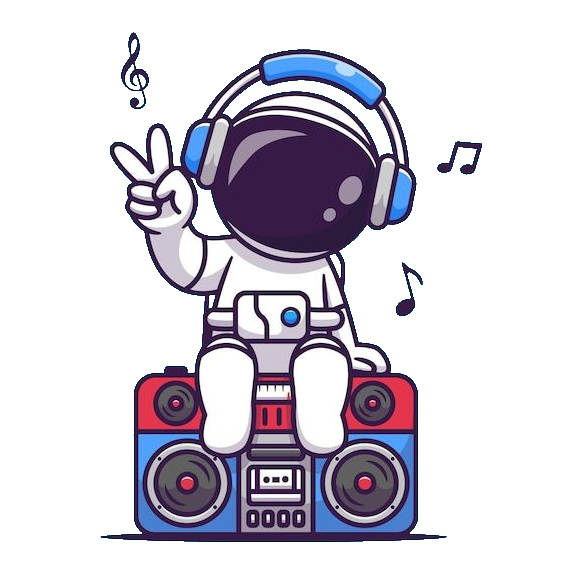 astronauta leyendo noticias baño
