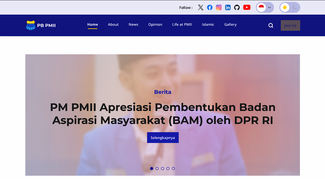 PMII.ID Website Redesign preview