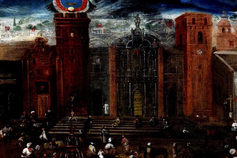 Pintura Plaza Mayor de Lima | Pintura en el Museo de América de Madrid